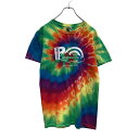 【中古】【古着】 GILDAN 半袖 プリント Tシャツ S レインボー カラフル タイダイ ギルダン 古着卸 アメリカ仕入 a506-6932