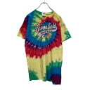 【中古】【古着】 GILDAN 半袖 プリント Tシャツ M レインボー カラフル タイダイ ギルダン 古着卸 アメリカ仕入 a506-6937