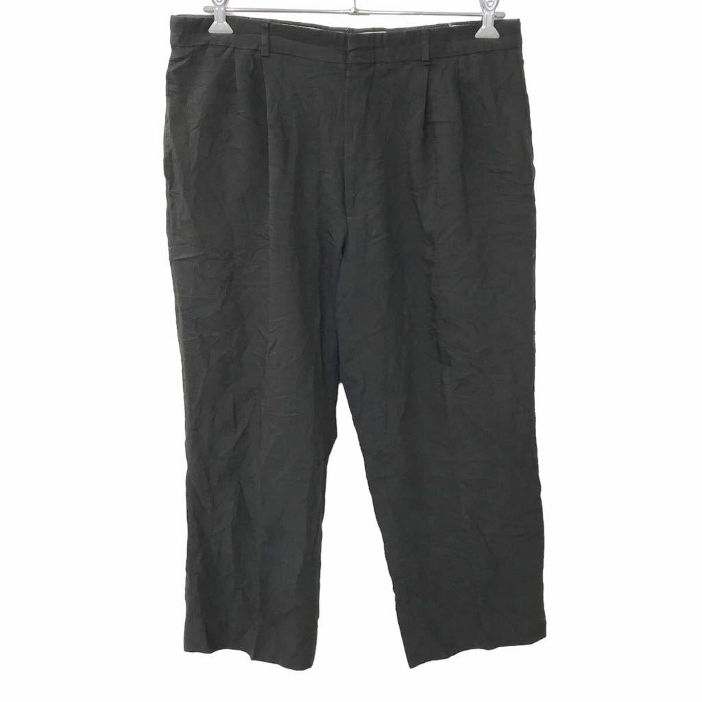 【中古】【古着】 ロングパンツ W36 ビッグサイズ ブラック 古着卸 アメリカ仕入 2306-1382