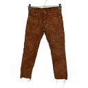 【中古】【古着】 Levi's チノパンツ W28 リーバイス コーデュロイ オレンジ 古着卸 アメリカ仕入 2306-1510