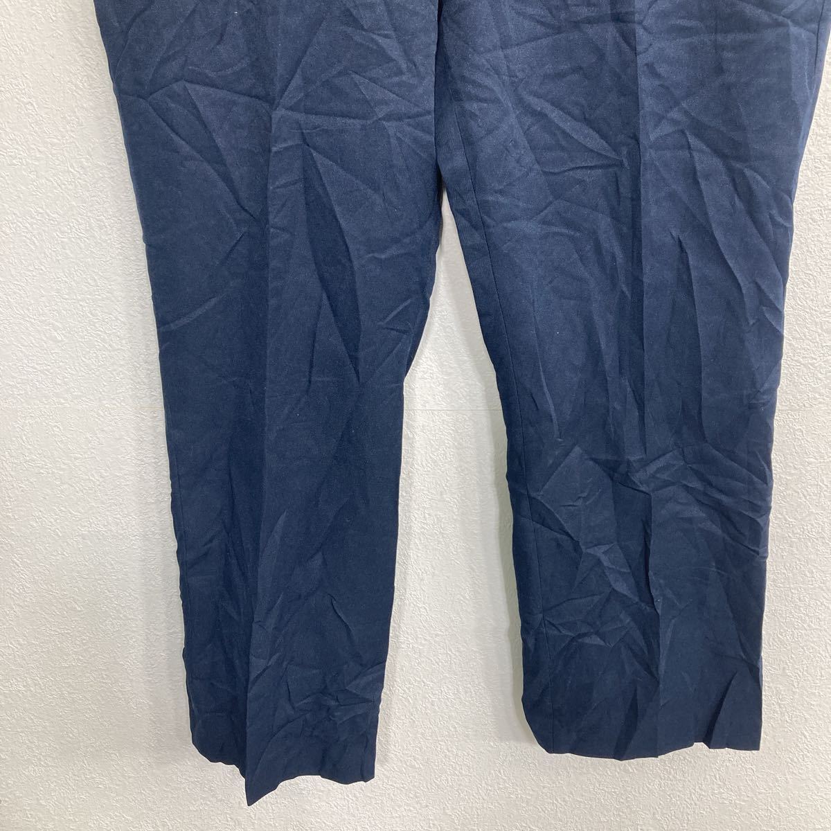 【中古】【古着】 スラックス W40 ビッグサイズ ネイビー TALONジップ 古着卸 アメリカ仕入 2306-1585
