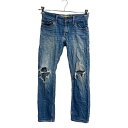 【中古】【古着】 Levi's 511 デニムパンツ W26 リーバイス レディース ブルー 古着卸 アメリカ仕入 2307-329