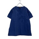 【中古】【古着】 Dickies 半袖 ワーク シャツ S ネイビー ロゴ クリニック ディッキーズ 古着卸 アメリカ仕入 a507-5152