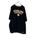 【中古】【古着】 NFL レイヤード 長袖 Tシャツ XL ブラック グレー スティーラーズ ビッグサイズ アメフト スポーツ 古着卸 アメリカ仕入 a507-...