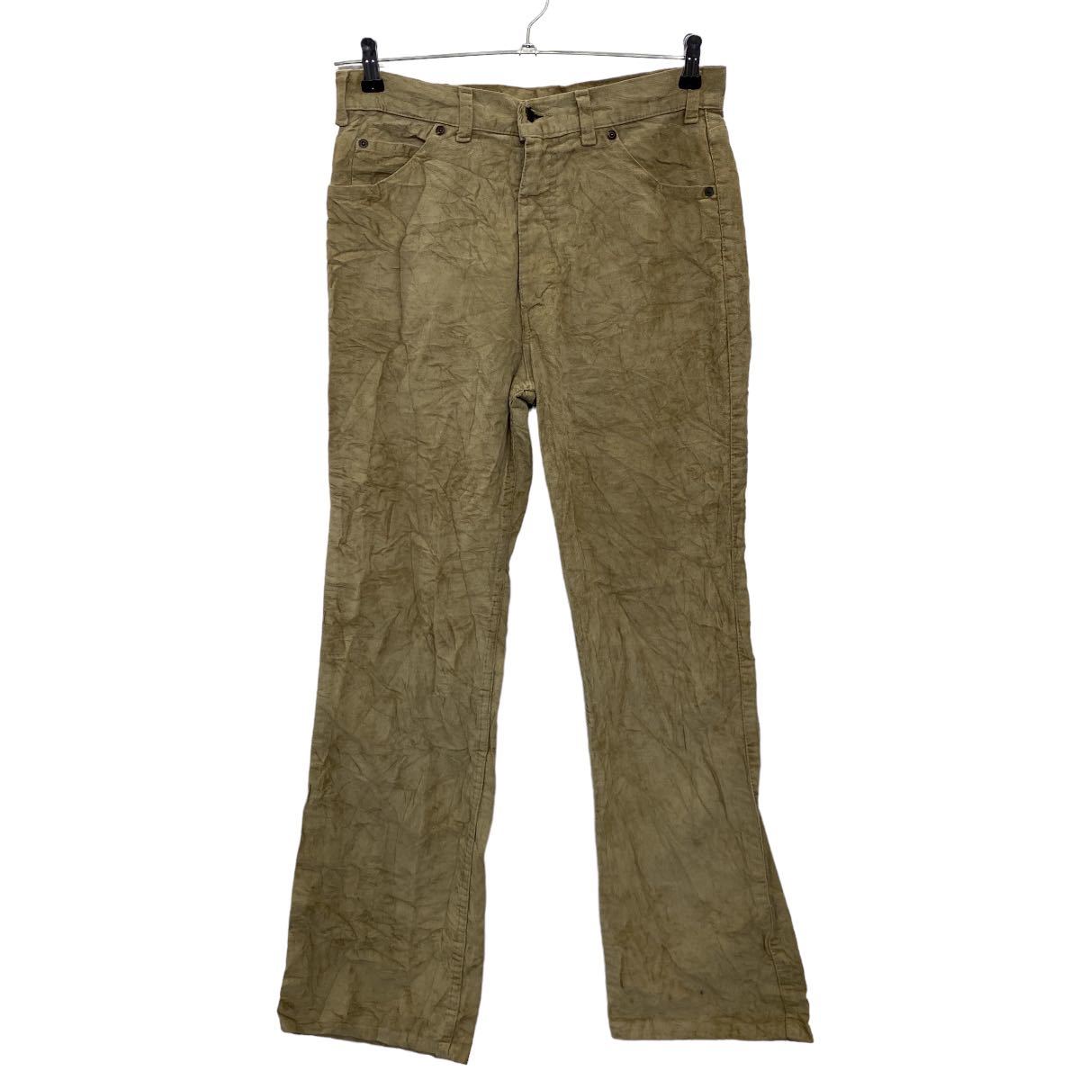 【中古】【古着】 Levi's ベロアパンツ W32 リーバイス ベロア フレア ヴィンテージ ベージュ 古着卸 アメリカ仕入 2307-660