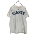 【中古】【古着】 Majestic 半袖 プリント Tシャツ M ホワイト ブルー MLB サンフランシスコ ジャイアンツ スポーツ 古着卸 アメリカ仕入 a5...