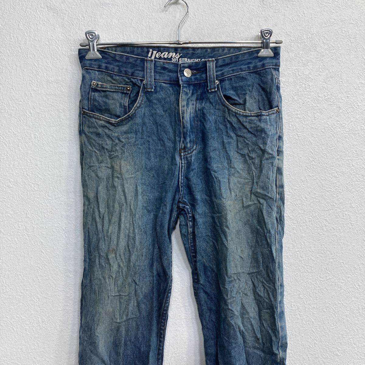 【中古】【古着】 iJeans デニムパンツ W31 301 ストレートカット ブルー 古着卸 アメリカ仕入 2307-709