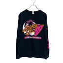 【中古】【古着】 GILDAN 長袖 プリント Tシャツ S ブラック ギルダン バックプリント 古着卸 アメリカ仕入 a507-5678