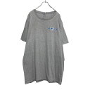 【中古】【古着】 PORT&COMPANY 半袖 プリント Tシャツ 2XL グレー MOTO SORTS バイク バックプリント ビッグサイズ 古着卸 アメリ...
