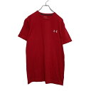 【中古】【古着】 UNDER ARMOUR 半袖 ロゴ Tシャツ S レッド アンダーアーマー ワンポイント スポーツ 古着卸 アメリカ仕入 a507-5793