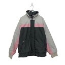 【中古】【古着】 STJOHN'SBAY マウンテン ジャケット S ライトグレー ピンク ダークグレー フード ジップ付ポケット 古着卸 アメリカ仕入 a50...