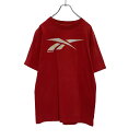 【中古】【古着】 Reebok 半袖 ロゴ Tシャツ L〜 レッド リーボック スポーツ 古着卸 アメリカ仕入 a507-6036