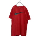 【中古】【古着】 NIKE 半袖 プリント Tシャツ L レッド グレー ブラック ロゴ ナイキ スポーツ ストリート 古着卸 アメリカ仕入 a507-6042