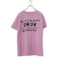 【中古】【古着】 半袖 プリント Tシャツ レディース M ピンク ブラック 誕生日 コットン MIX 2020 古着卸 アメリカ仕入 a507-6071