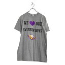 【中古】【古着】 GILDAN 半袖 プリント Tシャツ M グレー ギルダン バックプリント 古着卸 アメリカ仕入 a507-6112