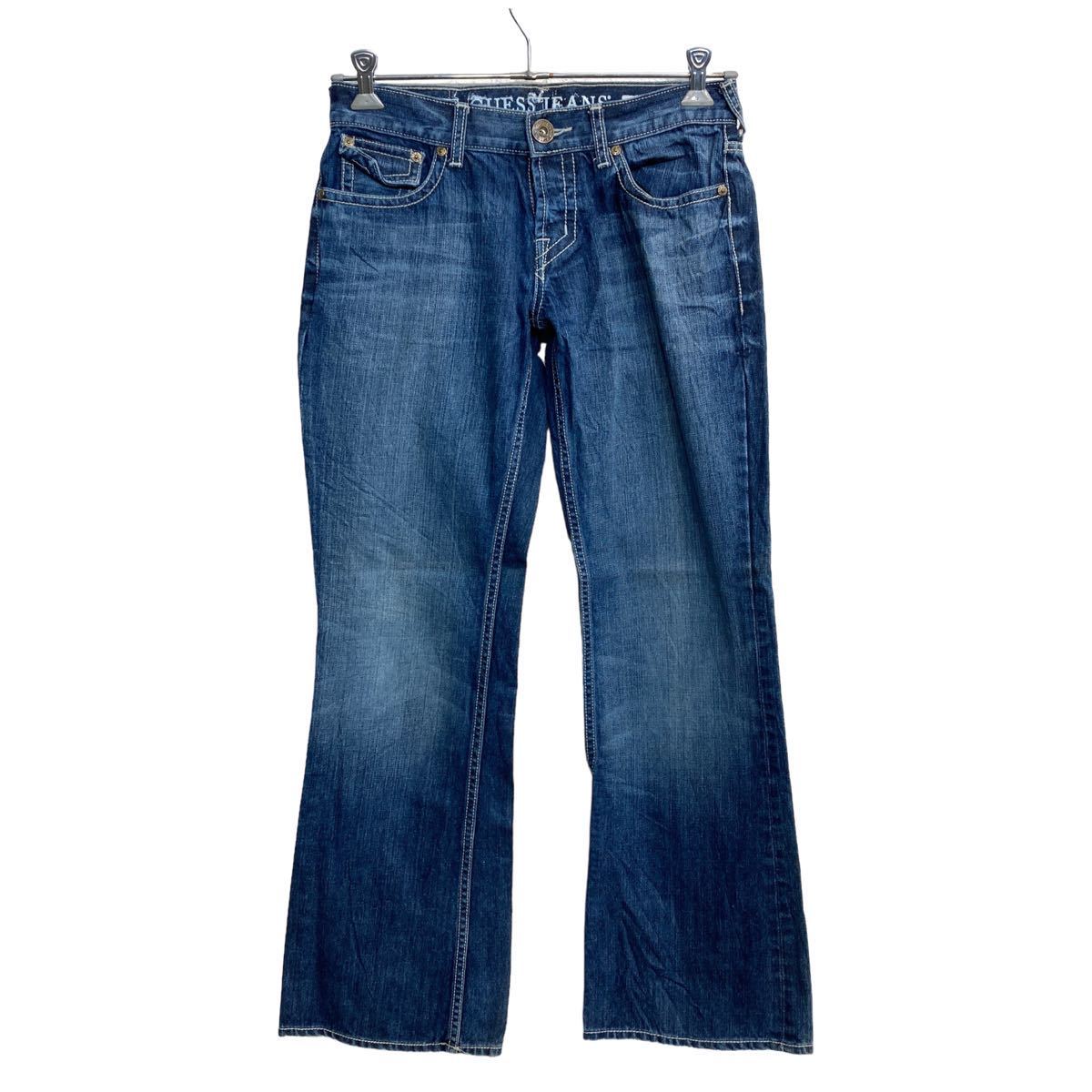 【中古】【古着】 GUESS JEANS デニムパンツ W30 ゲスジーンズ ボタンフライ インディゴ 古着卸 アメリカ仕入 2307-1006