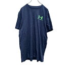 【中古】【古着】 UNDER ARMOUR 半袖 プリント Tシャツ M ネイビー アンダーアーマー スポーツ 古着卸 アメリカ仕入 a507-6422