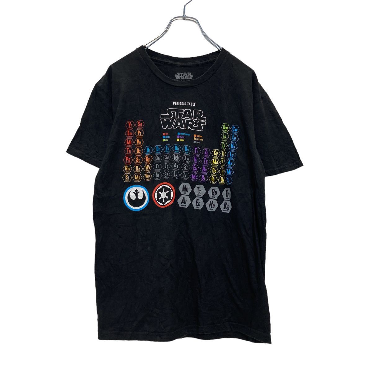 【中古】【古着】 STAR WARS 半袖 プリント Tシャツ M ブラック スターウォーズ PERIODIC TABLE 古着卸..