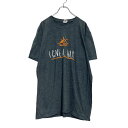 【中古】【古着】 GILDAN 半袖 プリント Tシャツ XL グレー I GIVE A HAM メッセージ ロゴ ビッグサイズ 古着卸 アメリカ仕入 a507...