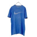 【中古】【古着】 NIKE ロゴ プリント Tシャツ M ブルー ナイキ シンプル ユニセックス スポーツ 古着卸 アメリカ仕入 a507-6594