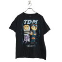 【中古】【古着】 TUBE HEROES 半袖 プリント Tシャツ キッズ 2XL ブラック チューブヒーローズ TDM 古着卸 アメリカ仕入 a507-6615