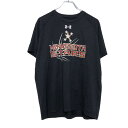 【中古】【古着】 UNDER ARMOUR 半袖 プリントTシャツ M ブラック アンダーアーマー スポーツ 古着卸 アメリカ仕入 a507-6683