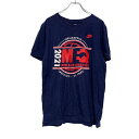【中古】【古着】 NIKE 半袖 プリント Tシャツ S ネイビー スポーツ 古着卸 アメリカ仕入 a507-6840
