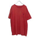 【中古】【古着】 POLO RALPH LAUREN 半袖 ロゴ Tシャツ XL レッド ネイビー ポロラルフローレン ポケット 古着卸 アメリカ仕入 a508...