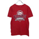 【中古】【古着】 NIKE 半袖 プリントTシャツ S レッド ホワイト ブラック グレー ナイキ チーム名 文字 古着卸 アメリカ仕入 a508-5235
