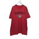 【中古】【古着】 半袖 プリント Tシャツ 2XL レッド ビッグサイズ ナイアガラの滝 古着卸 アメリカ仕入 a508-5252
