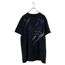 【中古】【古着】 Reebok 半袖 プリント Tシャツ L ブラック ホワイト リーボック ホッケー スポーツ ロゴTシャツ 古着卸 アメリカ仕入 a508-...