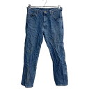 【中古】【古着】 Wranglerデニムパンツ W34 ラングラー ブルー メキシコ製 古着卸 アメリカ仕入 2308-587(4)