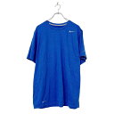 【中古】【古着】 NIKE 半袖 ロゴ プリント Tシャツ XL ブルー ナイキ DRI-FIT 無地 胸元 シンプル ビッグサイズ 古着卸 アメリカ仕入 a5...