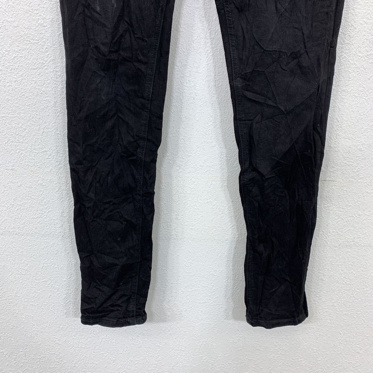 【中古】【古着】 JACK JONES スキニーパンツ W33 ブラック スキニー ストレッチ 古着卸 アメリカ仕入 2308-697