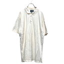 【中古】【古着】 WOOL RICH 半袖 ポロシャツ XLサイズ ビッグサイズ ウールリッチ 紺タグ 白 ホワイト 古着卸 アメリカ仕入 a508-5699(4)