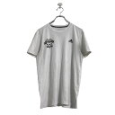 【中古】【古着】 adidas 半袖 プリント Tシャツ S ホワイト アディダス サッカー スポーツ 古着卸 アメリカ仕入 a508-5712