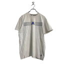 【中古】【古着】 adidas 半袖 プリント Tシャツ M ホワイト アディダス スポーツ 古着卸 アメリカ仕入 a508-5716