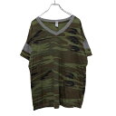 【中古】【古着】 ALTERNATIVE 半袖 プリントTシャツ M ライトグレー カーキ ブラウン オルタナティブ カモフラ 古着卸 アメリカ仕入 a508-...