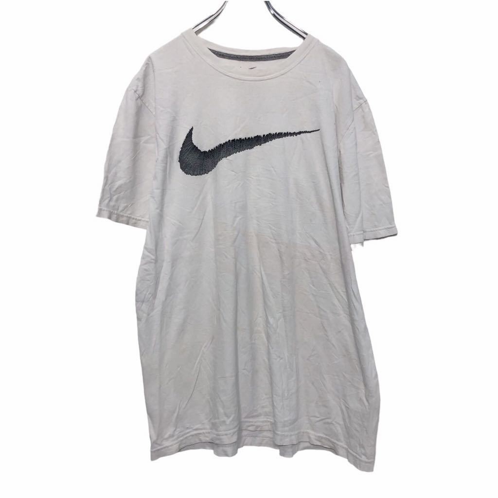 【中古】【古着】 NIKE 半袖 プリントTシャツ XL ホワ