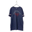 【中古】【古着】 Superman 半袖 ロゴ プリント Tシャツ XL ネイビー レッド スーパーマン コットン MIX メキシコ製 古着卸 アメリカ仕入 a...