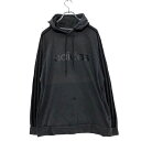 【中古】【古着】 adidas プリント スウェット パーカー L ブラック アディダス ロゴ ラグラン ライン 古着卸 アメリカ仕入 a508-6355