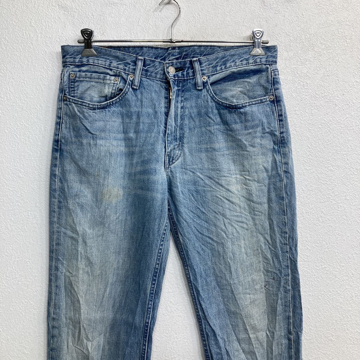 【中古】【古着】 Levi's 514 デニムパンツ W34 リーバイス スリムストレート ブルー メキシコ製 古着卸 アメリカ仕入 2308-1244