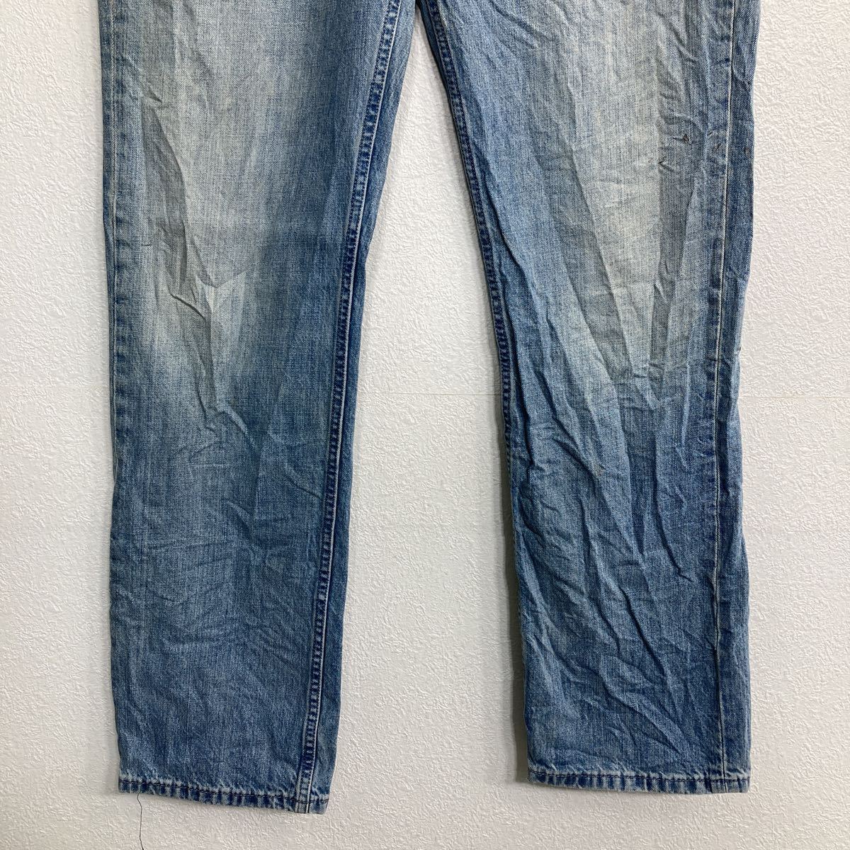 【中古】【古着】 Levi's 514 デニムパンツ W34 リーバイス スリムストレート ブルー メキシコ製 古着卸 アメリカ仕入 2308-1244