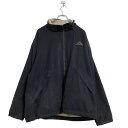 【中古】【古着】 kappa ジップアップ リバーシブル ジャケット XL〜 ブラック ベージュ ナイロン フリース カッパ スポーツ 古着卸 アメリカ仕入 a...