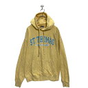 【中古】【古着】 AUSTINS スウェット プリント パーカ イエロー ブルー 古着卸 アメリカ仕入 a508-7211(4)