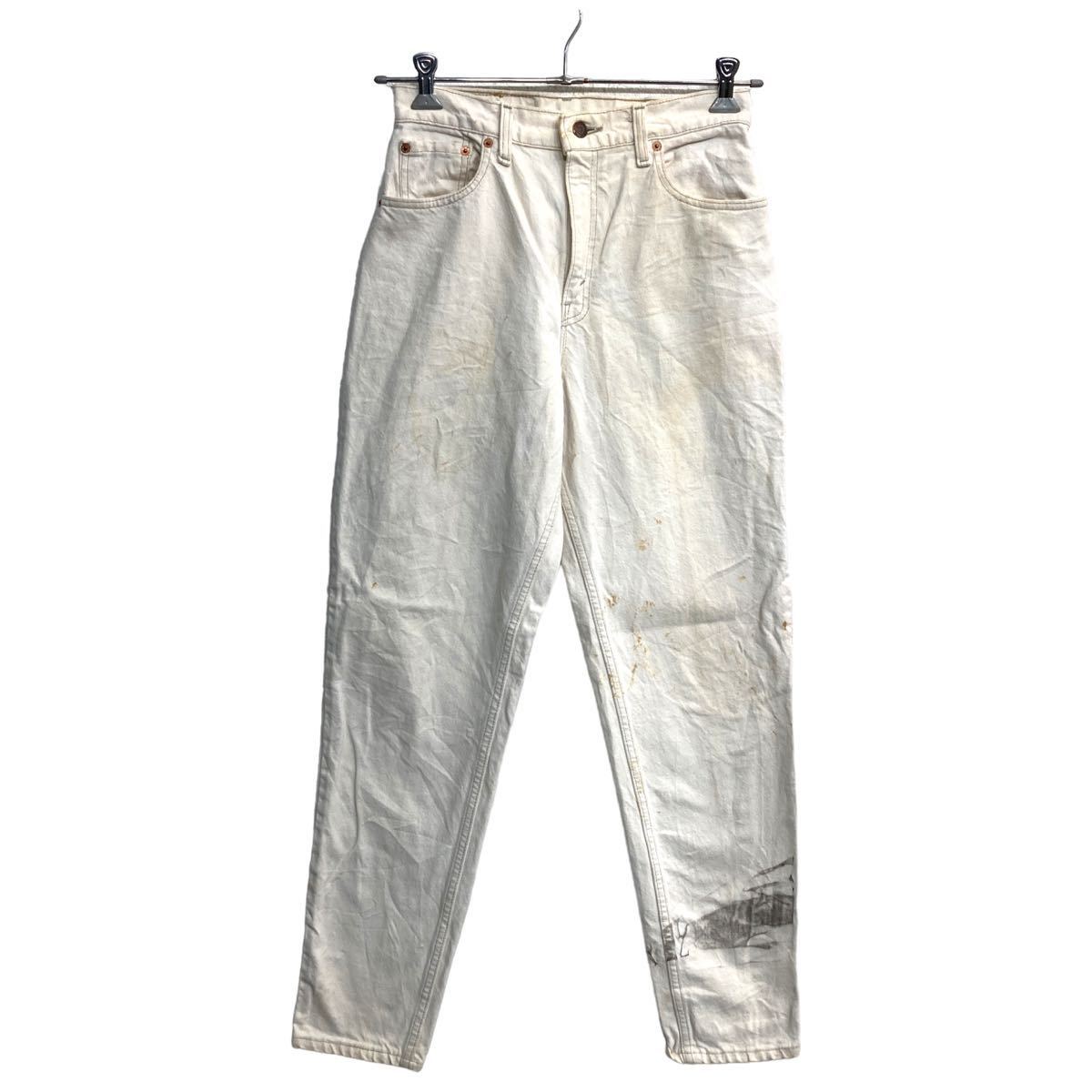 【中古】【古着】 Levi's 511 デニムパンツ W29 リーバイス リラックスフィット レディース ホワイト USA製 古着卸 アメリカ仕入 2308-1336