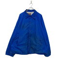【中古】【古着】 ATHLETIC WORKS コーチジャケット XL ブルー スナップボタン ナイロン 裏地あり ワーク ビッグサイズ 古着卸 アメリカ仕入 ...