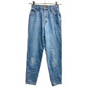 【中古】【古着】 boniour デニムパンツ W26 レディース ライトブルー 古着卸 アメリカ仕入 2309-109