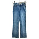 【中古】【古着】 Parasuco Jeans デニムパンツ W24 レディース ブーツカット ブルー 古着卸 アメリカ仕入 2309-205