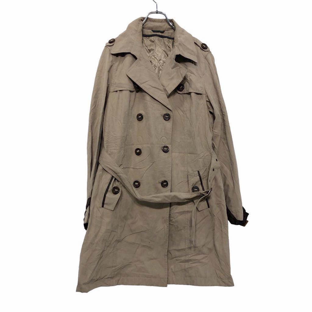 【中古】【古着】 BURTON トレンチ コート レディース L～ ベージュ バートン エポレット ポケット 着脱式ライナー 古着卸 アメリカ仕入 a509-5272